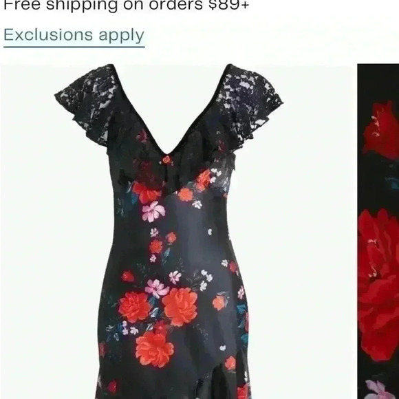 COPY - NWT FREE PEOPLE WARM HEARTS LACE & SATIN MAXI DRESS IN SIZE XS - Picture 9 of 11